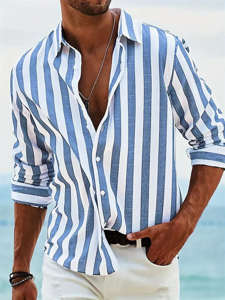 Men's Summer Striped Shirt