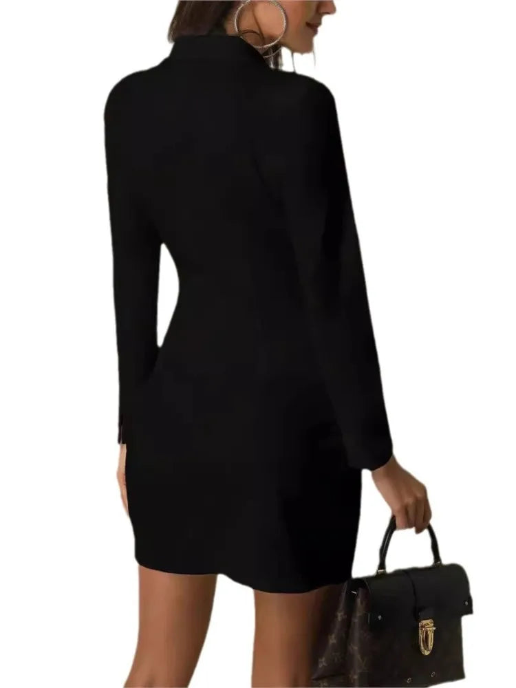 Vivienne | Double Button Blazer Mini Dress