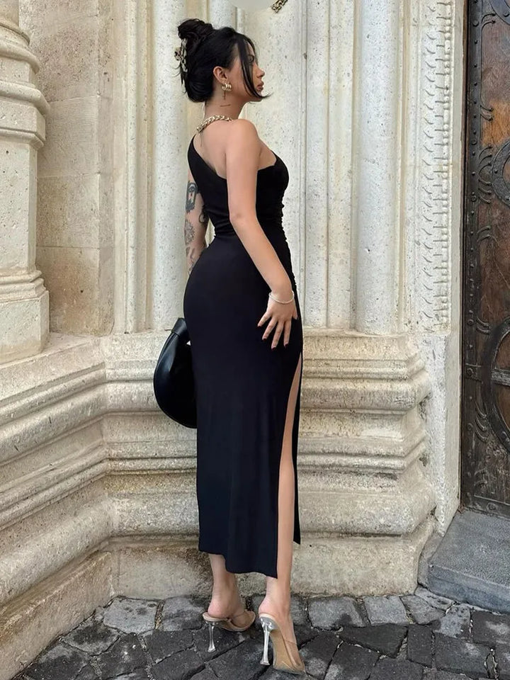 Asymmetrical Midi Wedding Dress