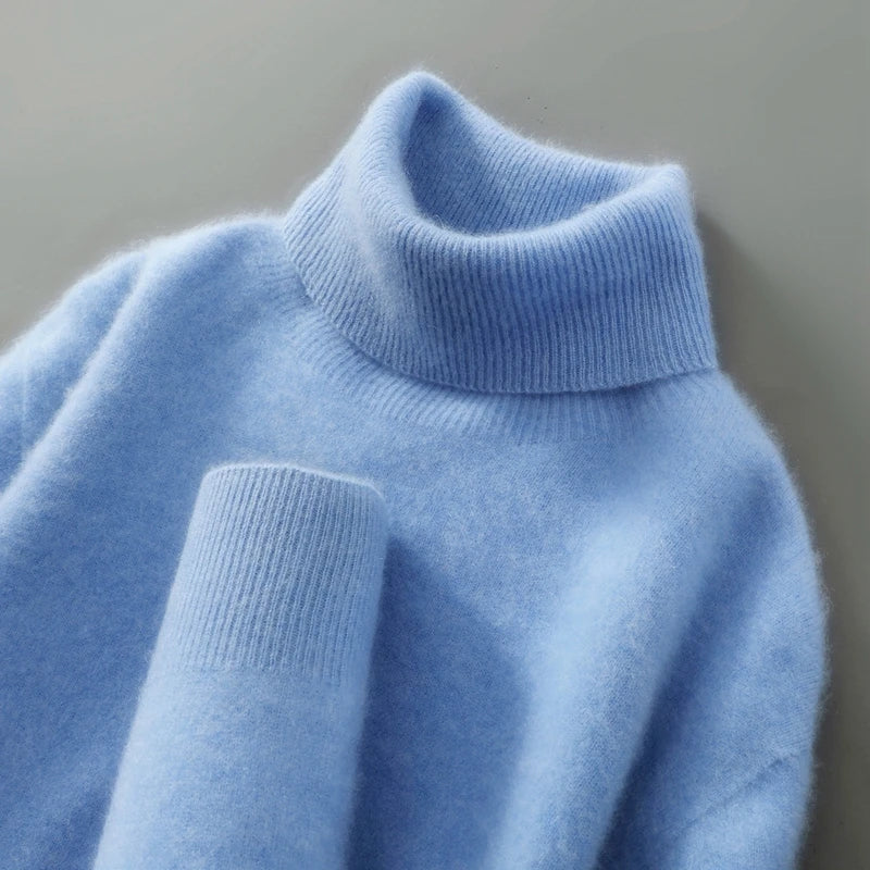 Women's Merino Wool Turtleneck Sweater