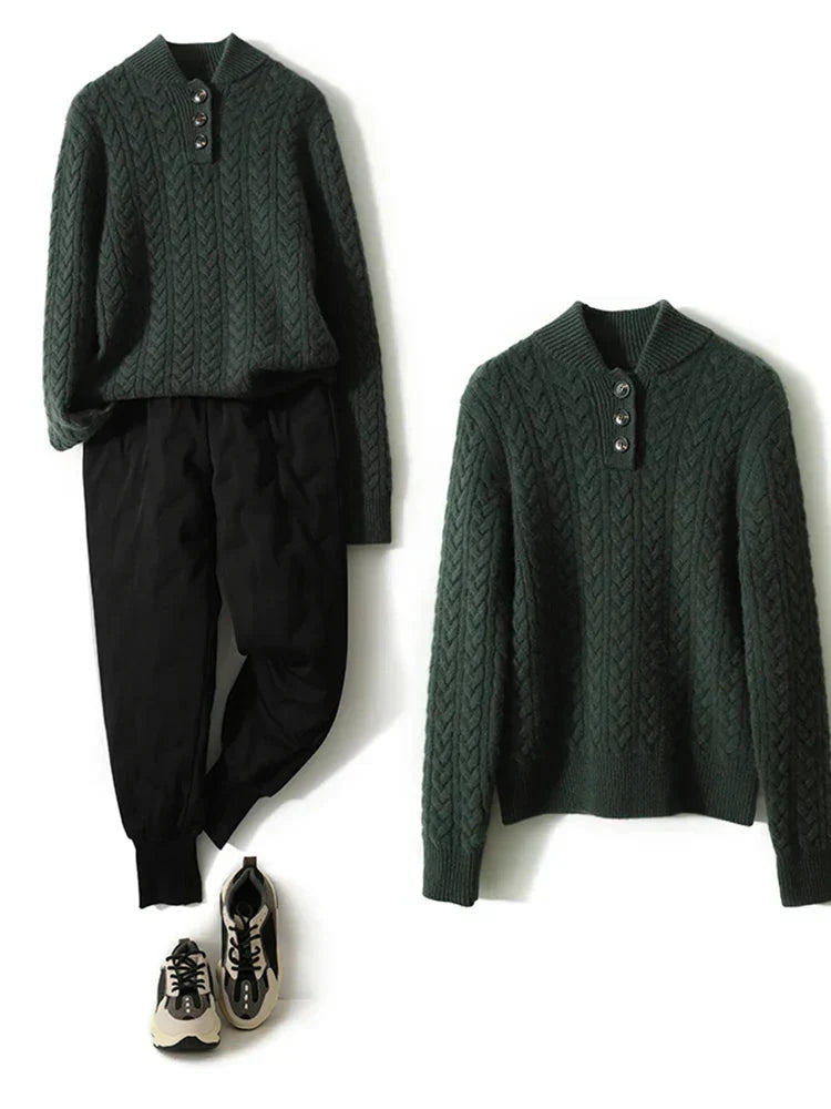 Women's Cable Knit Cashmere Blend Jumper