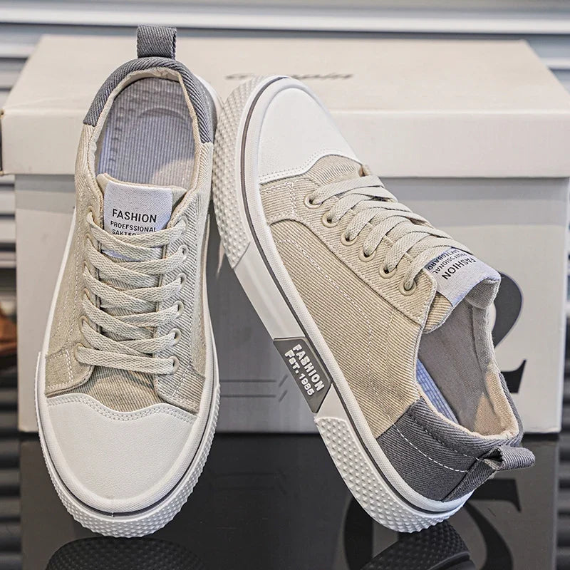 Men's Lace-Up Canvas Plimsolls