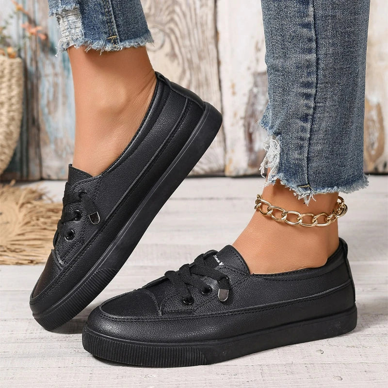 Women's Lace-Up Walking Trainers