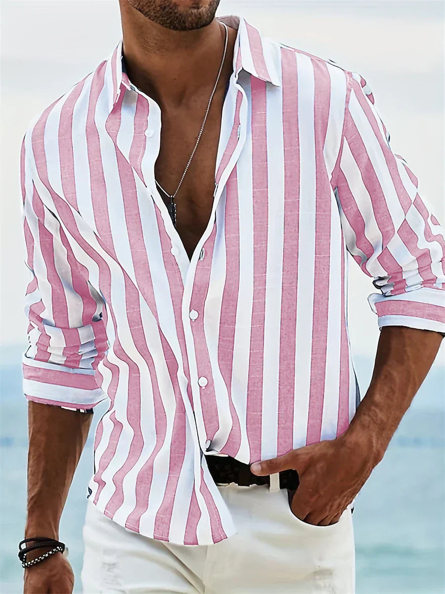 Men's Summer Striped Shirt
