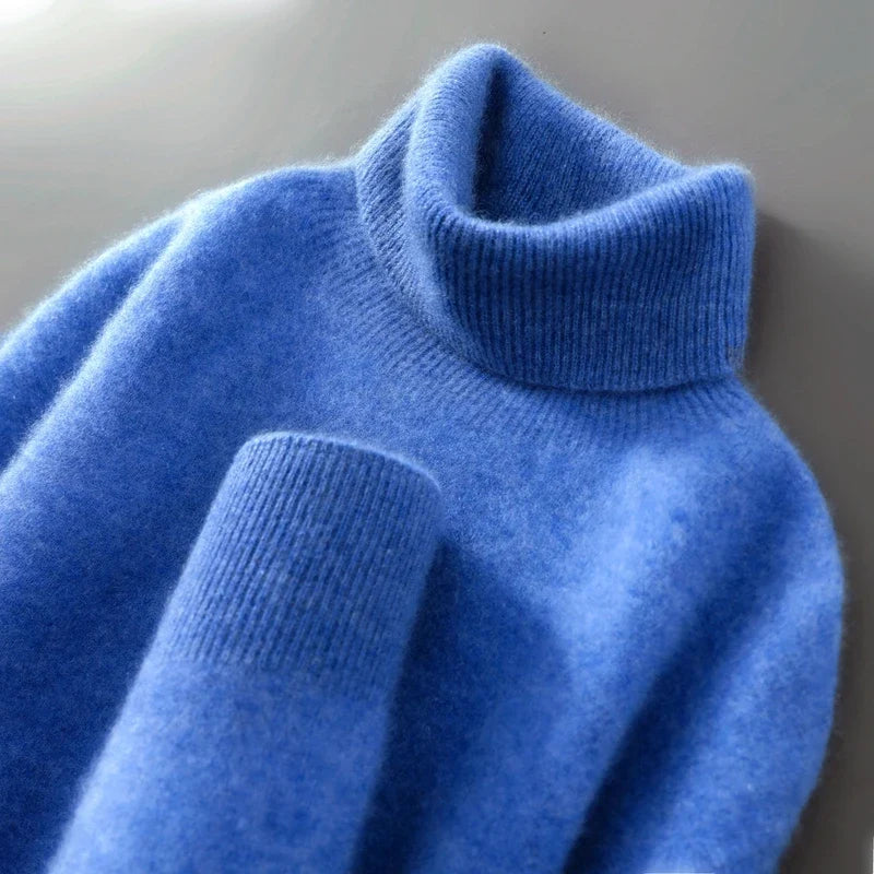 Women's Merino Wool Turtleneck Sweater