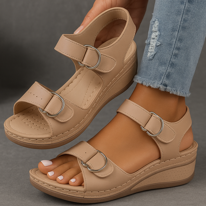 Aurora | Women's Wedge Sandals with Adjustable Straps