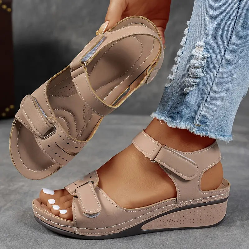 Aurora | Women's Wedge Sandals with Adjustable Straps