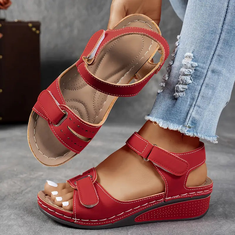 Aurora | Women's Wedge Sandals with Adjustable Straps