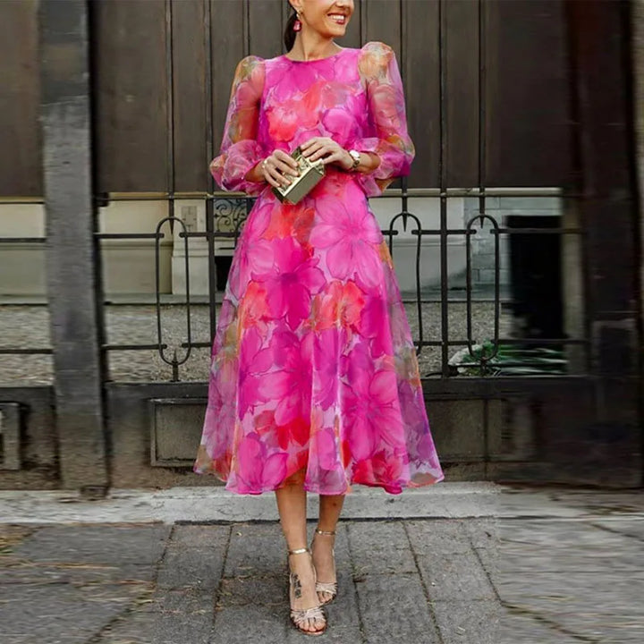 Kinga | Women's Floral Midi Summer Dress