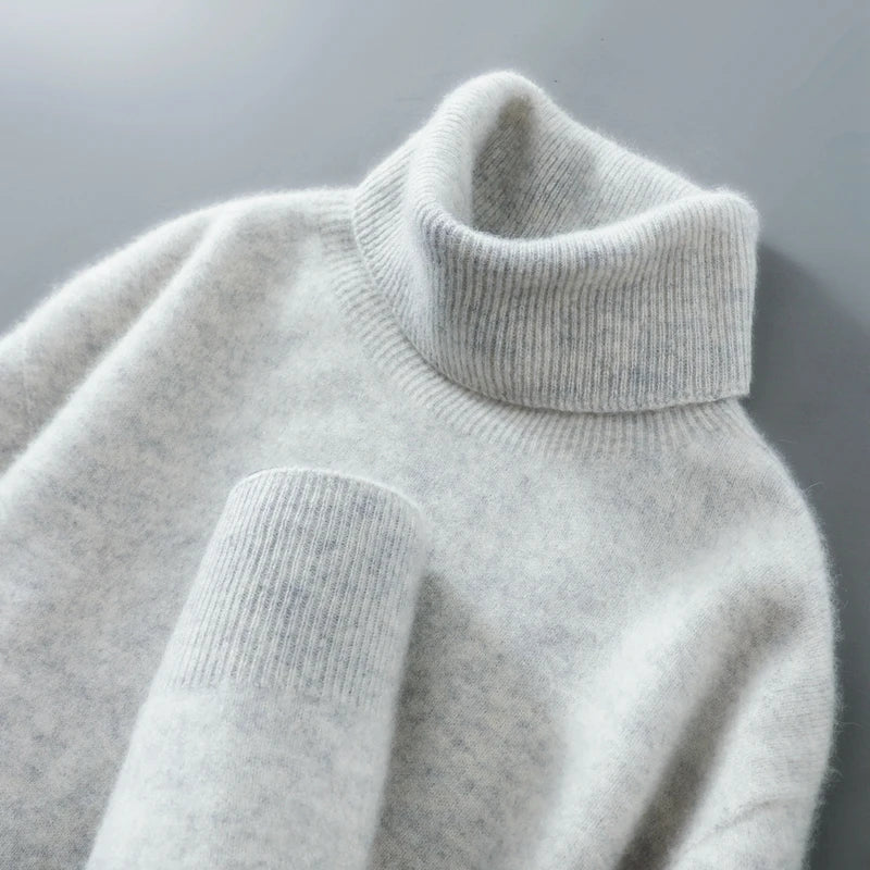 Women's Merino Wool Turtleneck Sweater