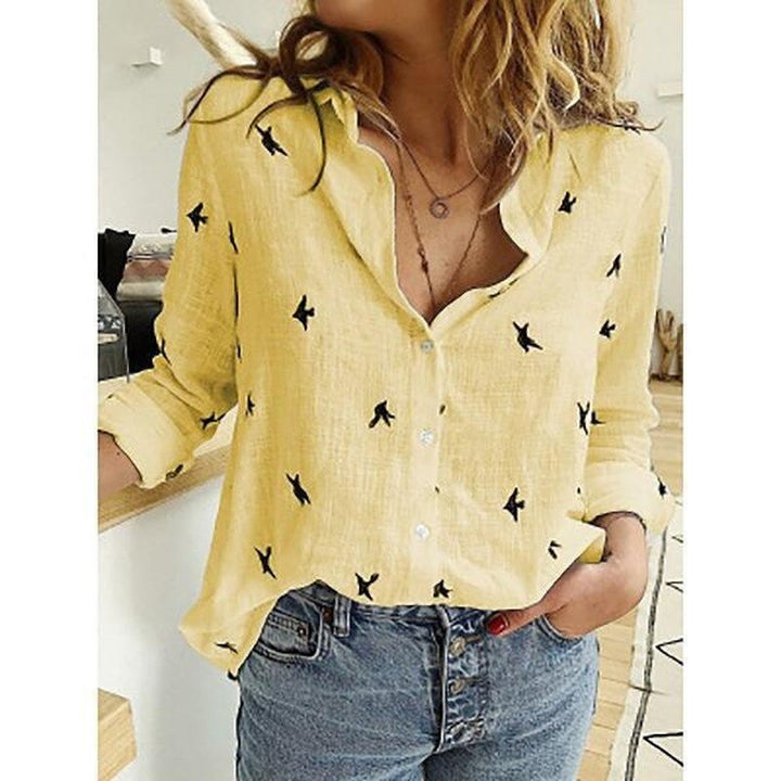 Women's Casual Summer Blouse With Buttons