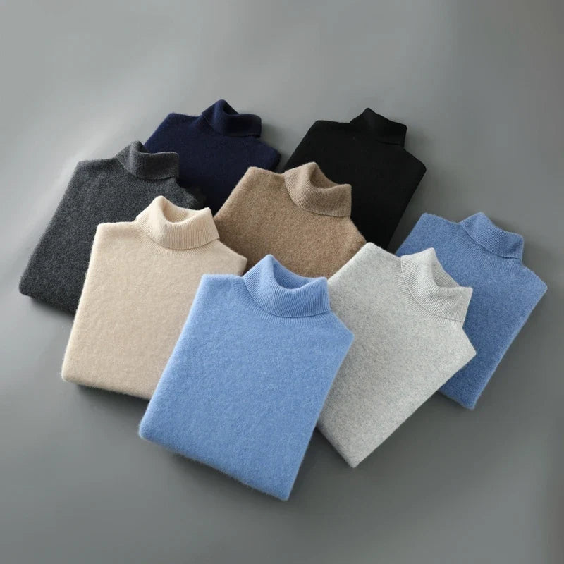 Women's Merino Wool Turtleneck Sweater