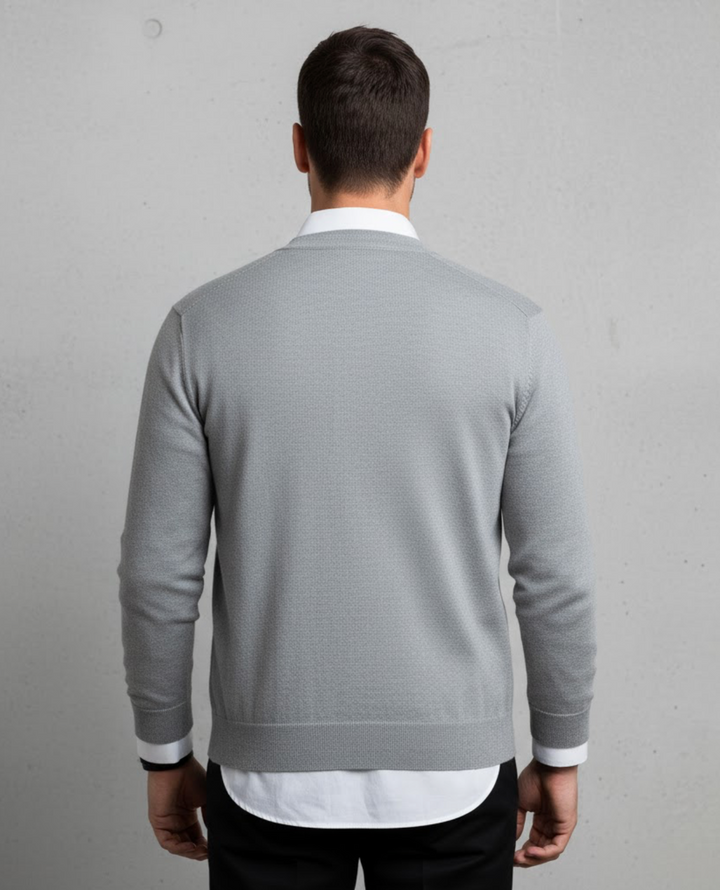 Men's V-Neck Button Cardigan