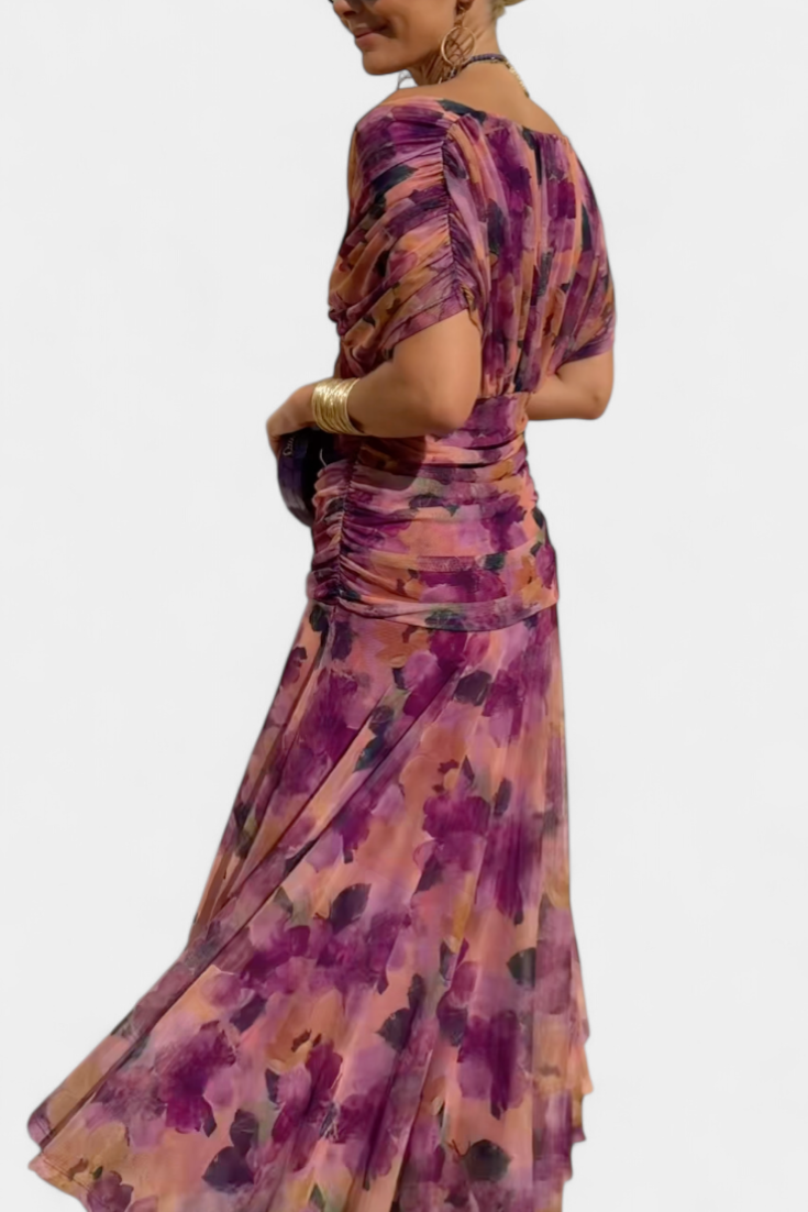 Natalia | Women's Maxi Evening Dress with Off-the-Shoulders