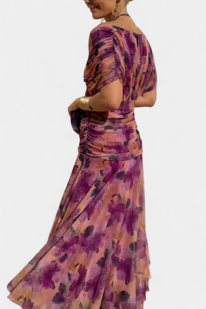 Natalia | Women's Maxi Evening Dress with Off-the-Shoulders