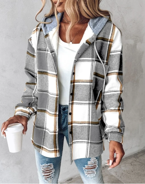 Women's Casual Hooded Sweatshirt with Print