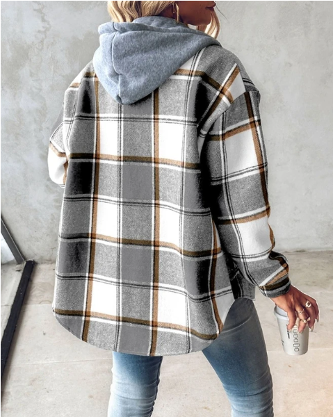 Women's Casual Hooded Sweatshirt with Print