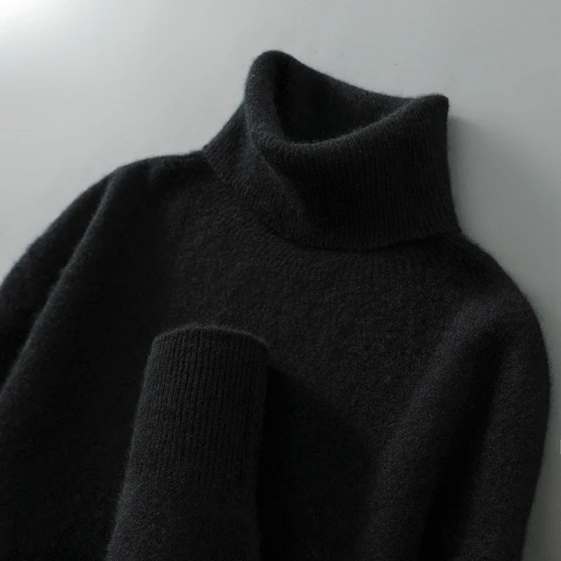 Women's Merino Wool Turtleneck Sweater