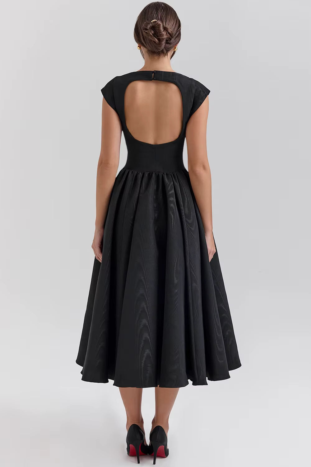 Women's Cap Sleeve Midi Dress