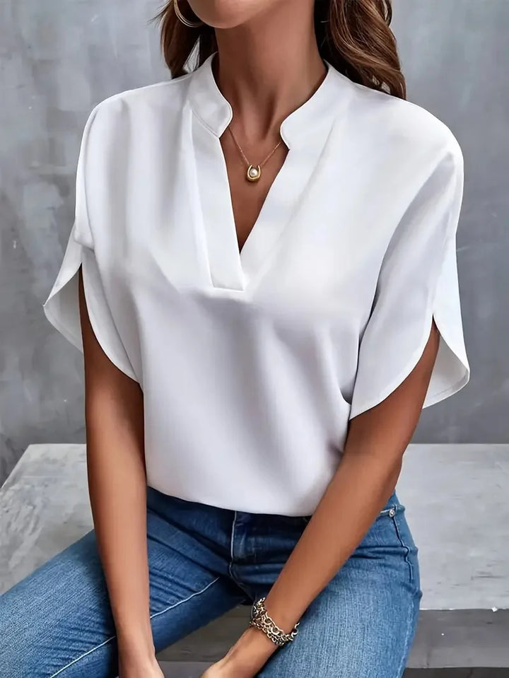 Dominika | Women's Loose V-Neck Blouse