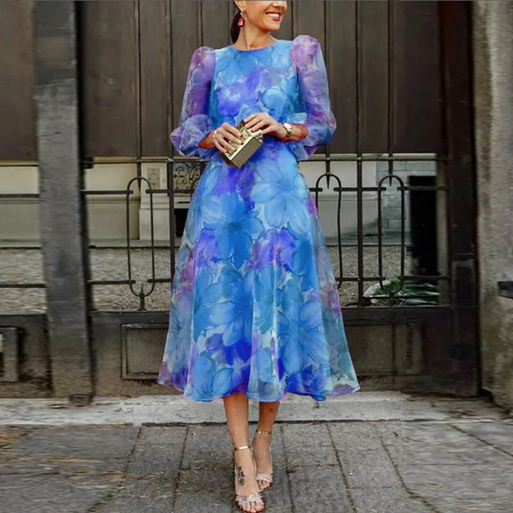 Kinga | Women's Floral Midi Summer Dress
