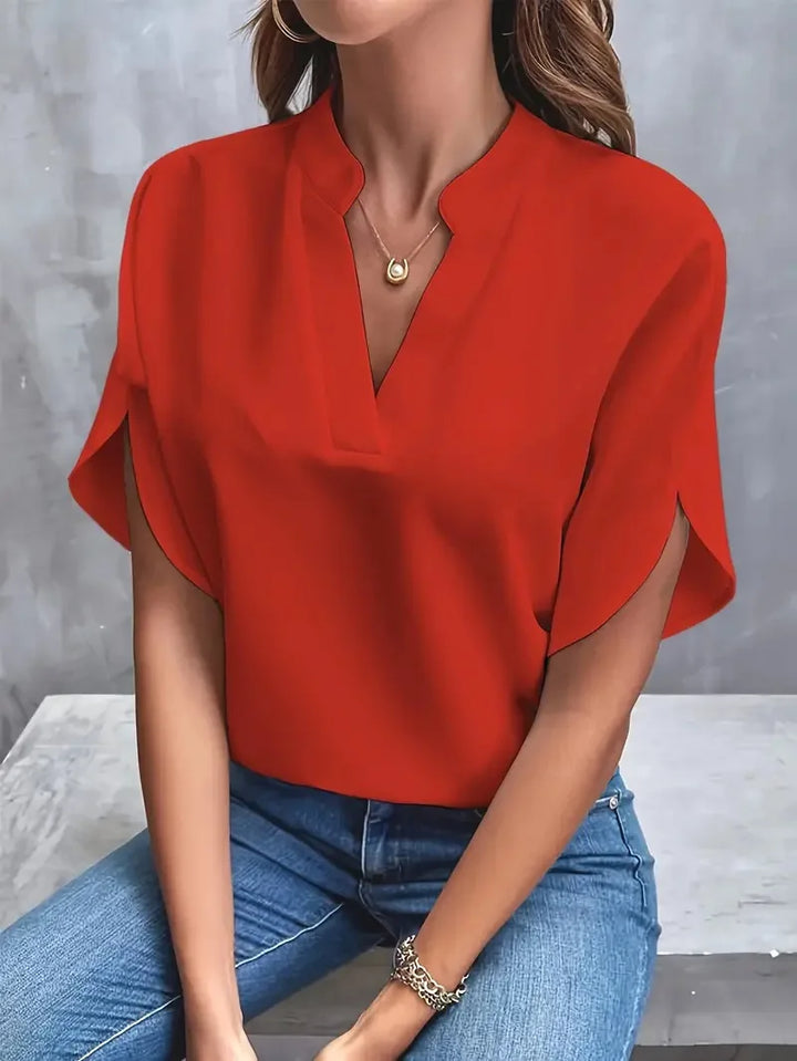 Dominika | Women's Loose V-Neck Blouse