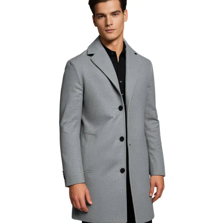 Men's Long Winter Overcoat