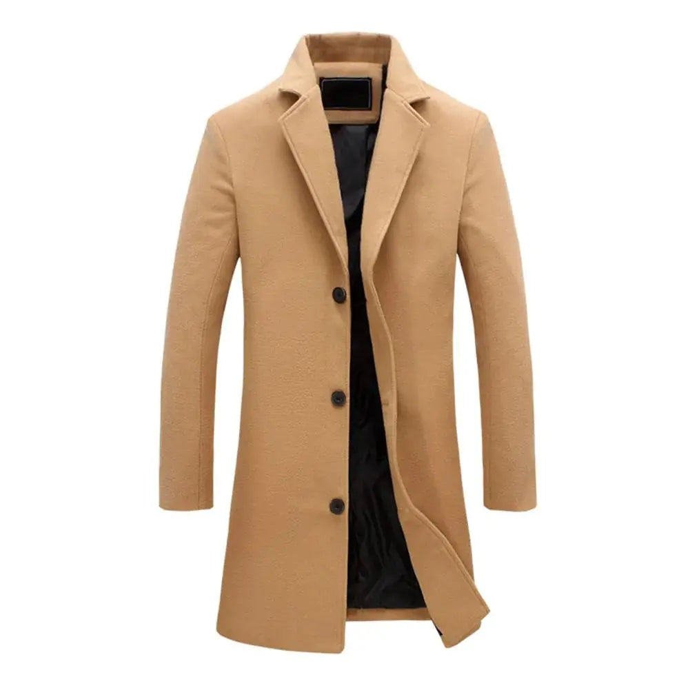 Men's Long Winter Overcoat