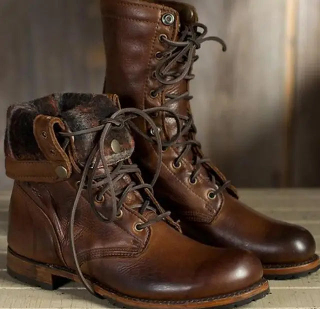 Women's Mid-Calf Lace-Up Boots