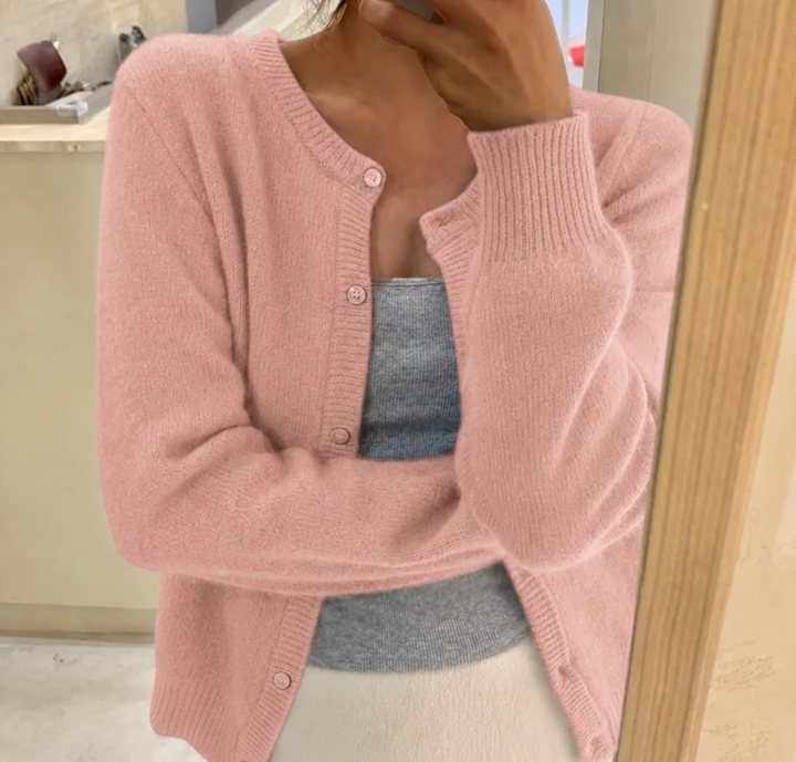 Women's Cropped Knit Cardigan