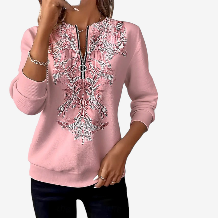 Women's Half Zip Knit Jumper