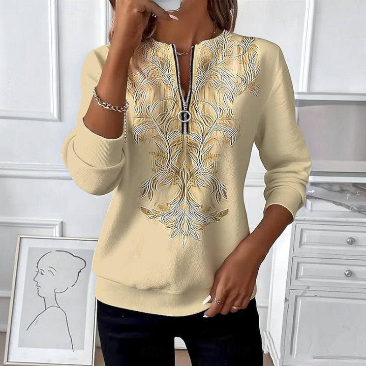 Women's Half Zip Knit Jumper