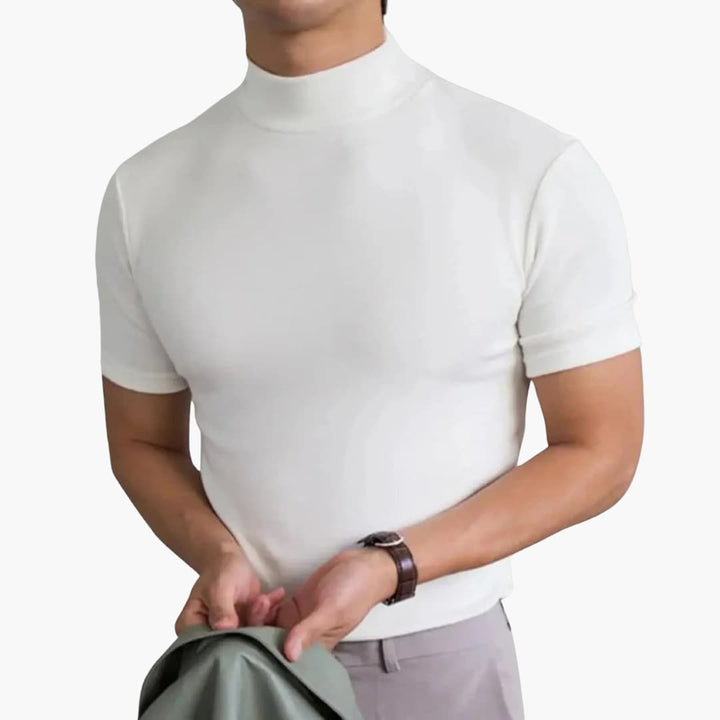 Filip | Men's Slim Fit Stand-Up Collar T-Shirt