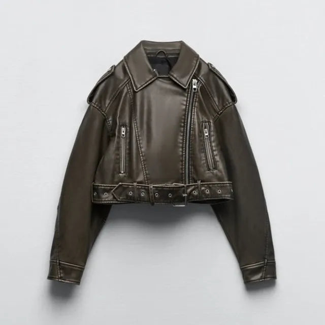 Natalia | Women's Leather Biker Jacket