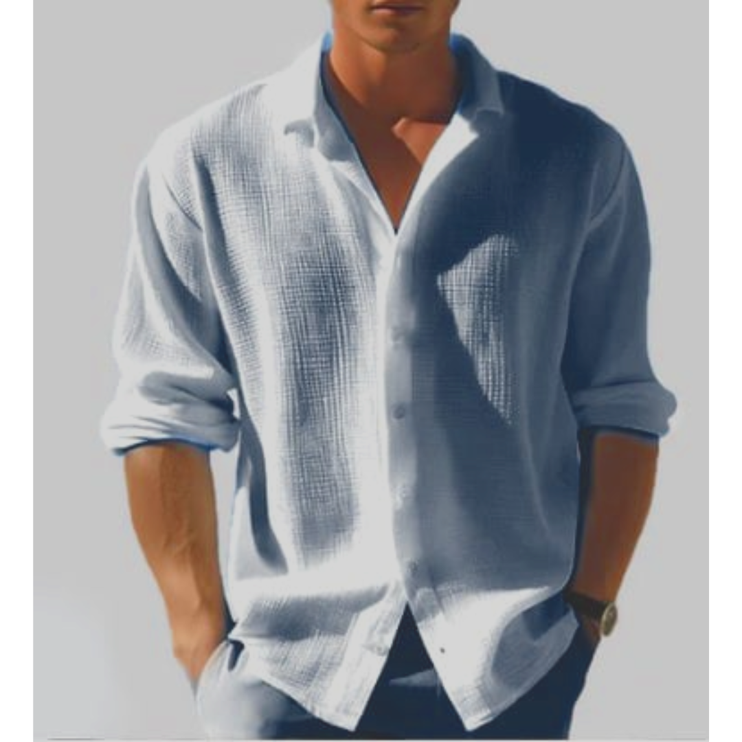 Men's Casual Summer Button-Down Shirt for Men