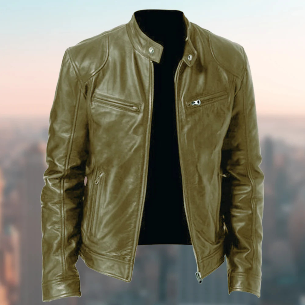 Damian | Elegant Men's Leather Jacket