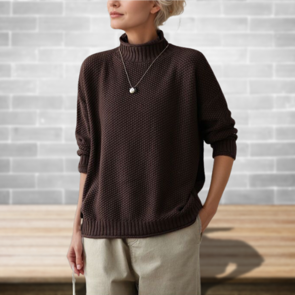 Women's Merino Wool Turtleneck Jumper