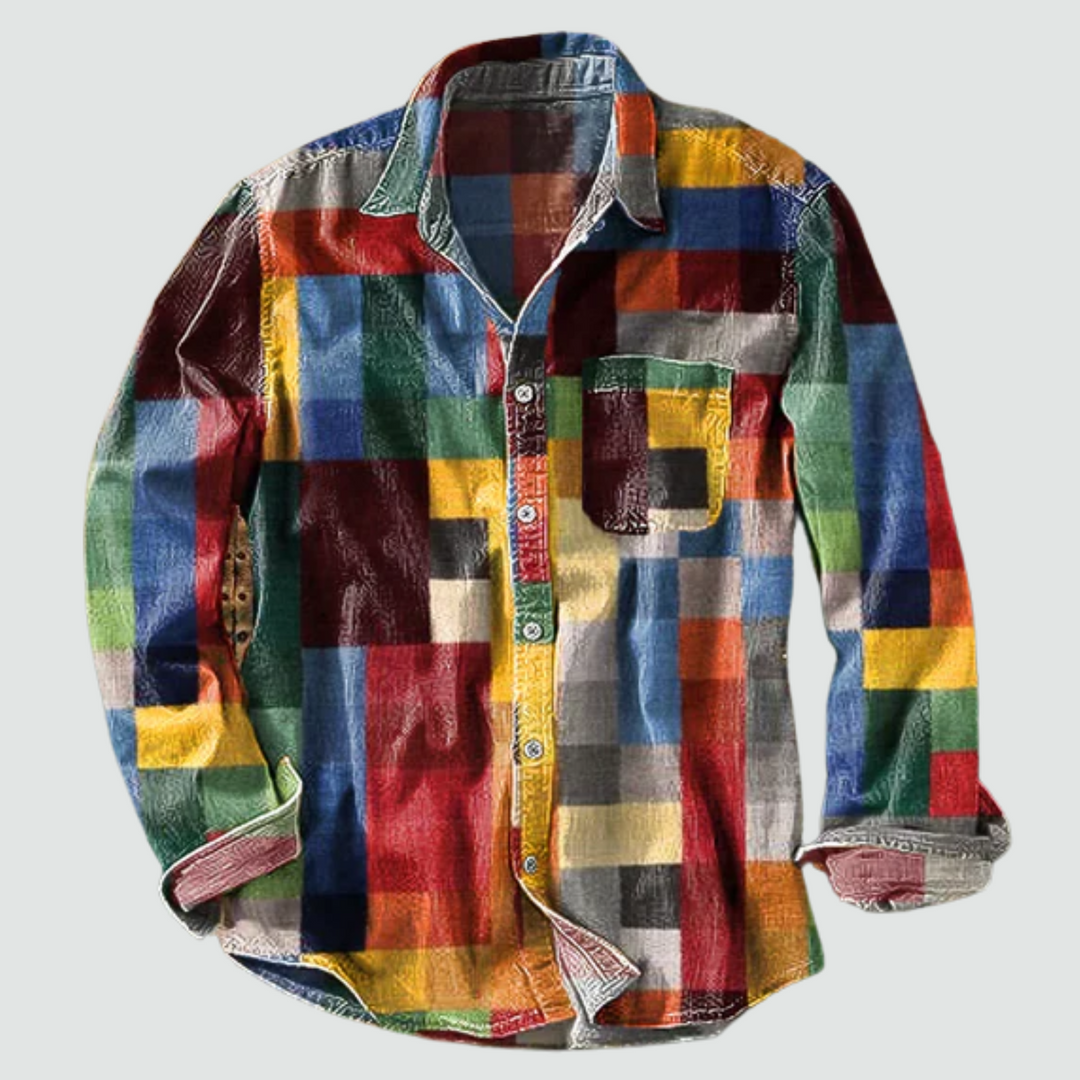 Men's Checked Long Sleeve Shirt