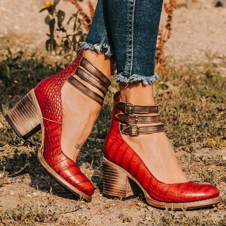 Women's Ankle Strap Block Heels