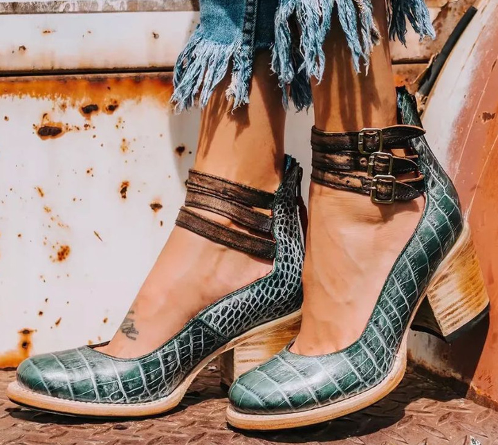 Women's Ankle Strap Block Heels