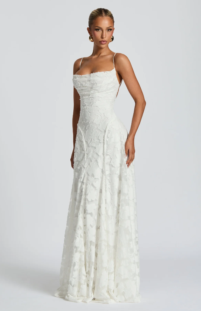 Women's Lace Evening Maxi Dress
