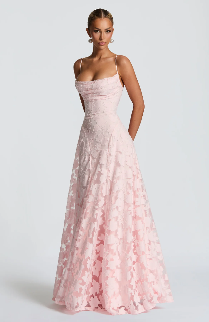 Women's Lace Evening Maxi Dress