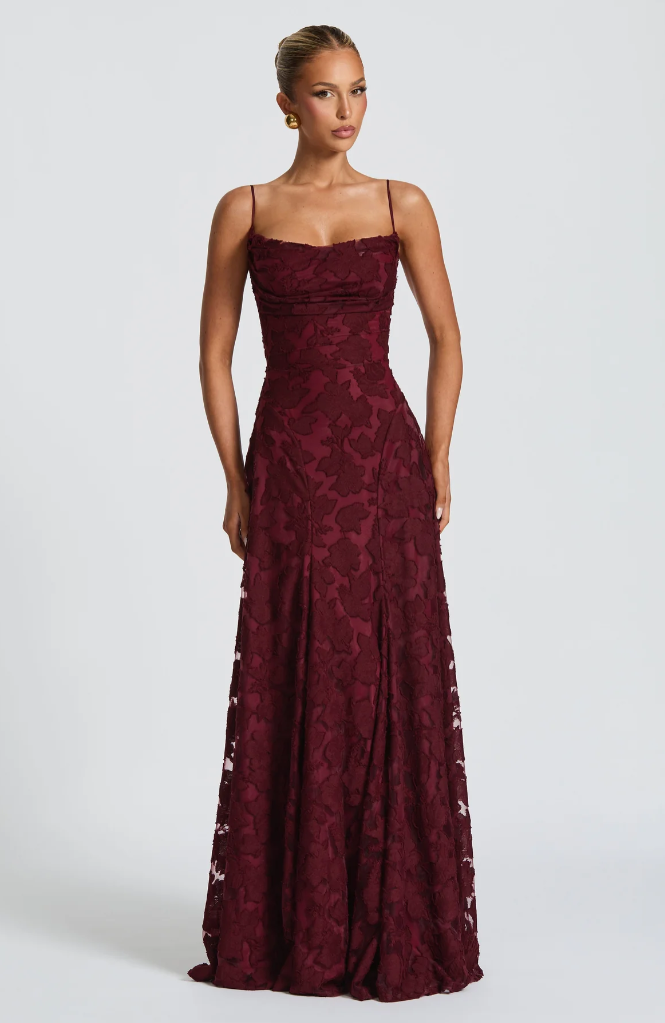 Women's Lace Evening Maxi Dress