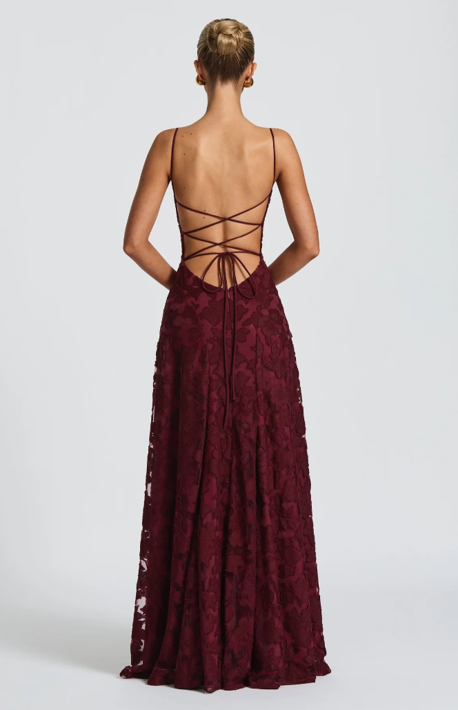 Women's Lace Evening Maxi Dress