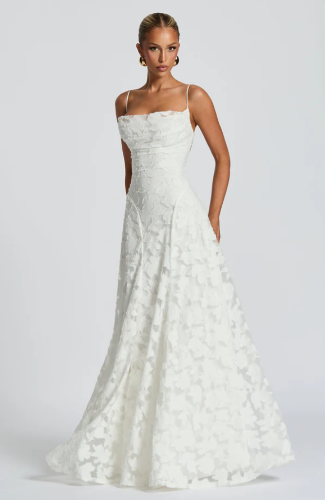 Women's Lace Evening Maxi Dress
