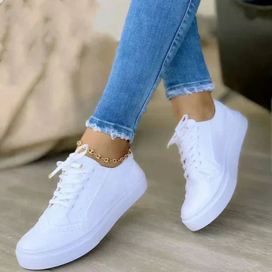 Baskets à lacets pour femme
