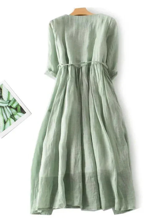 Lena | Women's Airy Linen Dress