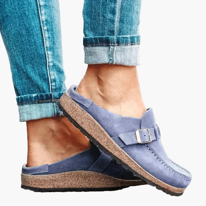 Women's Buckle Slip-On Mules