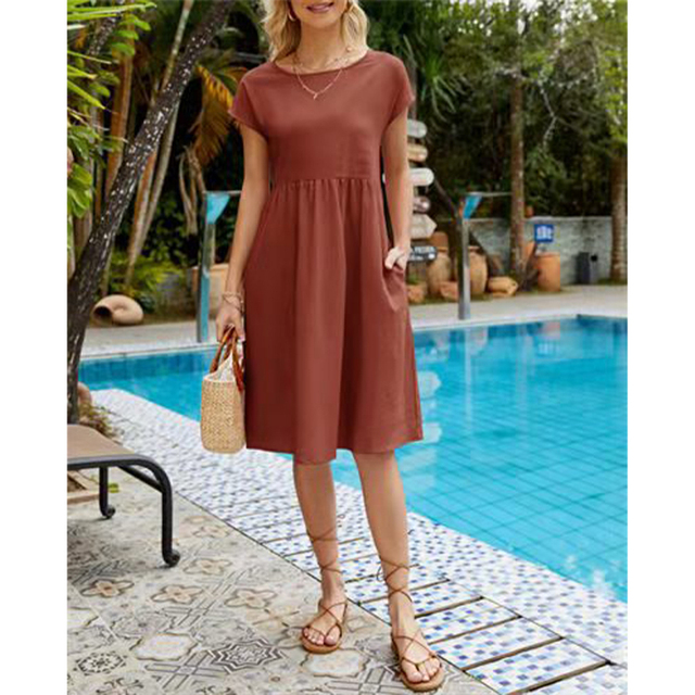 Women's Summer Midi Dress for Everyday Wear