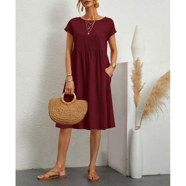 Women's Summer Midi Dress for Everyday Wear